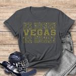 Veqas Rhinestone T-Shirt, Hockey Sports Fan Apparel, Perfect Tee-Shirt Gift for Hockey Fans, Unisex Stylish Sportswear, Hockey Birthday Gift