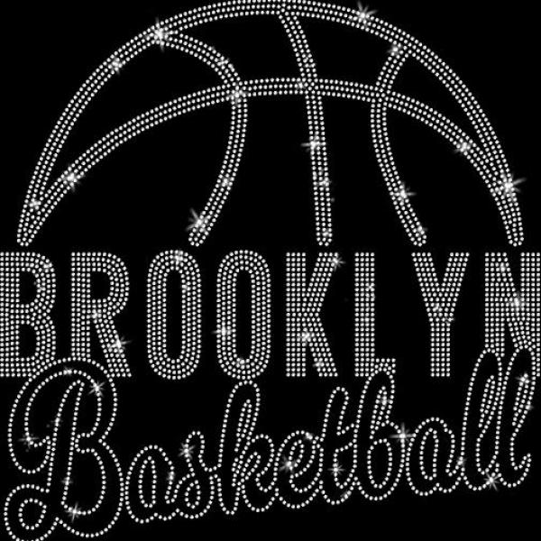 Brooklyn Basketball Game Day Rhinestone T-Shirt, Basketball Fan Classic Vintage Style Tee, Playing Lover Shirt, Players Fans Birthday Shirt