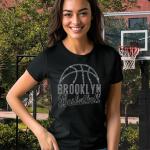 Brooklyn Basketball Game Day Rhinestone T-Shirt, Basketball Fan Classic Vintage Style Tee, Playing Lover Shirt, Players Fans Birthday Shirt