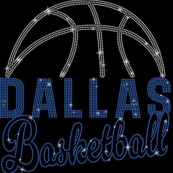 Dallas Basketball Game Day Rhinestone T-Shirt, Sports Team Fans Unisex Tee, Strong Printed High Quality Shirt, Team Spirit Gift Shirt
