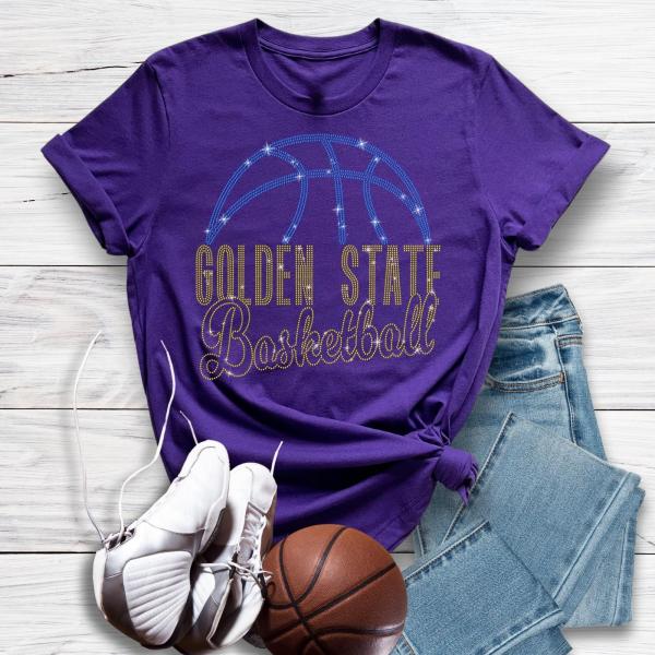 San Francisco  Basketball Game Day Rhinestone T-Shirt, Funny Sports Fan Gift for Her Mom, Cute Christmas  Gift for Sports Lovers