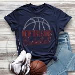 New Orleans Basketball Game Day Rhinestone T-Shirt, Comfort Colors Sports Lovers Shirt, High-Quality Premium Unisex Cotton Shirt Gift