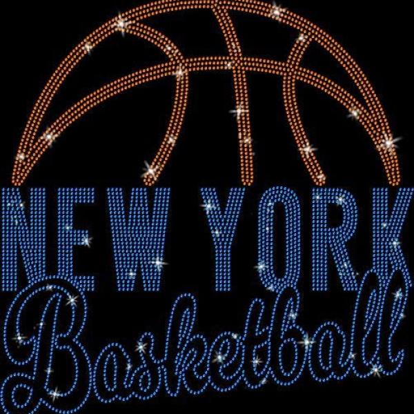 New York Basketball Game Day Rhinestone T-Shirt, Stylish Design Sports Shirt, Classic Premium Unisex Shirt, Perfect Gift For Baseball Moms