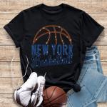 New York Basketball Game Day Rhinestone T-Shirt, Stylish Design Sports Shirt, Classic Premium Unisex Shirt, Perfect Gift For Baseball Moms