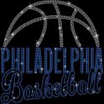 Philadelphia Basketball Game Day Rhinestone T-Shirt, Motivational Sports Teams Shirt, Stylish Design Sports Shirt, Fans Gift for Him or Her