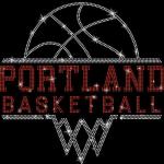 Portland Basketball Sports Team Rhinestone T-Shirt, Teams Fan Cheer Matching Shirt, Best Shirt Gift Ever for Sports Mom or Dad