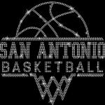 San Antonio Basketball Sports Team Rhinestone T-Shirt, Ladies Retro Sports Shirt, Unisex Heavy Cotton Shirt Gift For Him or Her