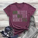 Minnesota Rhinestone T-Shirt, Hockey Champions's Sweatshirt For Fans, Sportswear Gift for Hockey Lovers, Men or Women Hockey Game-day Outfit