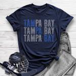 Tampa Bay Rhinestone T-Shirt,  Hockey Hoodie Sweatshirt, Retro Hockey Apparel, Ice Hockey Play Shirt, Hockey Team Shirt, Best Gift Ever
