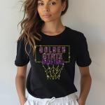 Golden State Basketball Rhinestone Shirt, Women's Basketball Shirt, Sport Lover Tee, Basketball Team Retro Shirt, Basketball Fan Apparel