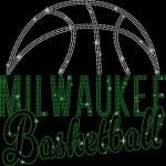 Milwaukee Basketball Game Day Rhinestone T-Shirt, Mascot Streetwear Clothing, Christmas Gift for Fathers Day, Sport Sweatshirt Gift For Fan