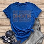 Edmonton Rhinestone T-Shirt, Hockey Game Shirt, Hockey Game Day Matching Shirt, Brothers Matching Outfit, Dad and Son Matching Tee-Shirt