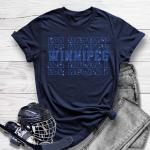 Winnipeg Rhinestone T-Shirt, Hockey Player Sweatshirt, Unisex Heavy Cotton Tee, Hockey Fans Sports Apparel, Hockey Jersey Gift For Christmas