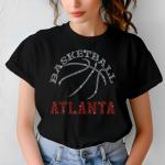 Atlanta Basketball Game Day Rhinestone Shirt, Mascot Shirt, Sports Matching Shirt, Best Father's Day Shirt Gift Ever, Basketball Lover Gift