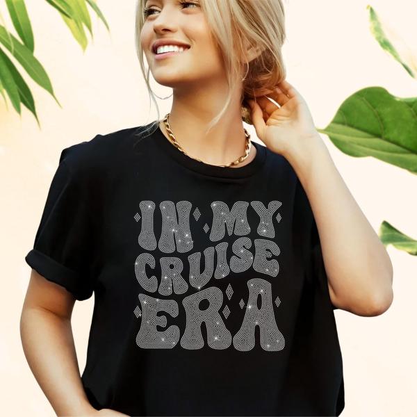 In My Cruise Era Rhinestone T-Shirt, Cruise Travel Tee-Shirt, Matching Cruise Tee, Cruise Lover Sweatshirt, Family Cruise Travel Gift
