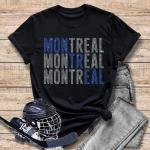 Montreal Rhinestone T-Shirt, Hockey Season Softstyle Sweatshirt, Glittering Sports Apparel, Custom Hockey Shirt, Sports Fan Gift Idea