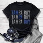 Tampa Bay Rhinestone T-Shirt,  Hockey Hoodie Sweatshirt, Retro Hockey Apparel, Ice Hockey Play Shirt, Hockey Team Shirt, Best Gift Ever