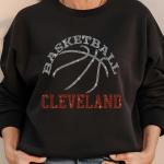 Cleveland Basketball Game Day Rhinestone Shirt, Mascot Shirt, Sports Matching Shirt, Best Father's Day Shirt Gift Ever, Basketball Love Gift