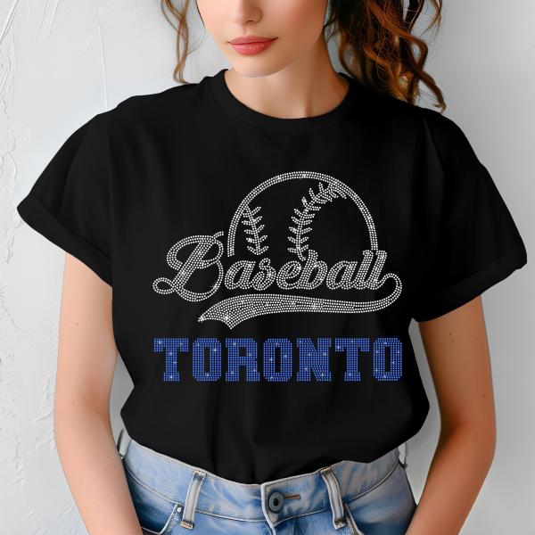 Toronto Baseball Rhinestone Shirt, Gift for Baseball, Retro Sports Shirt, Game Day Tailgate Sport Shirt, Baseball Teams Favorite Fan T-shirt