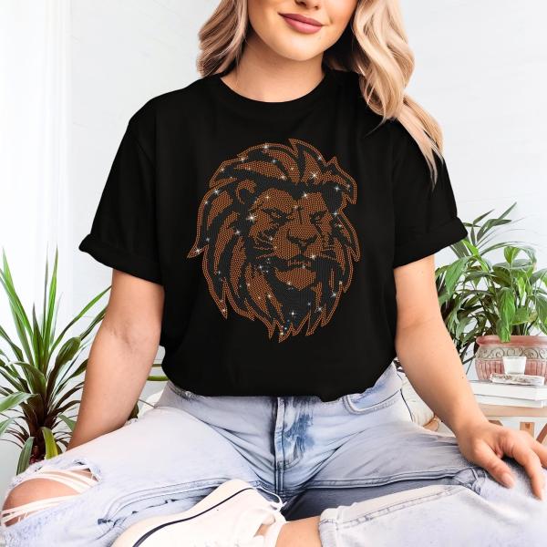 The Lion King Silhouette Rhinestone T-Shirt, Lion King Shirt, Couples Vacation Sweatshirt, Family Matching Tee-Shirt, Soft-Style Unisex Gift