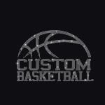 Custom Basketball Team Name Rhinestone Shirt, Personalized Sports Tee, Bling Basketball Mom, Custom Spirit Wear, Basketball Team Gift Shirt