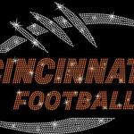 Cincinnati Game Day Rhinestone T-Shirt, Football Game Day Apparel, Tailgating Game Day Shirt,  Soft Cotton Shirt, Sports Gift for Her
