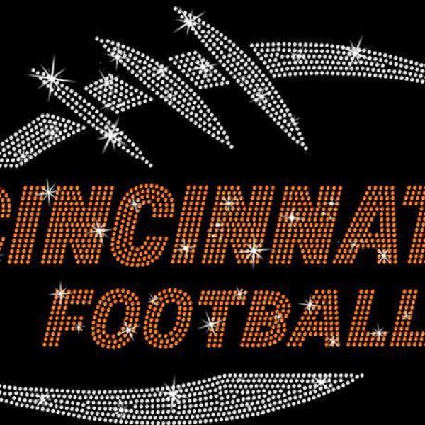 Cincinnati Game Day Rhinestone T-Shirt, Football Game Day Apparel, Tailgating Game Day Shirt,  Soft Cotton Shirt, Sports Gift for Her