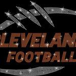 Cleveland Game Day Rhinestone T-Shirt, Football Lover Tee, Unique Design Shiny Chic Tee, Trendy Retro  Shirt, Favorite Sundays Sports Wear