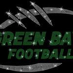 Green Bay Game Day Rhinestone T-Shirt, Football Lovers Game Day Tee Shirt, Sunday Day Souvenir Shirt Gift for Sports Fan