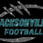Jacksonville Game Day Rhinestone T-Shirt, Football Fans Unisex Sweatshirt Hoodie, Cheer Mom Shirt Gift,  Casual Retro Team Support Wear