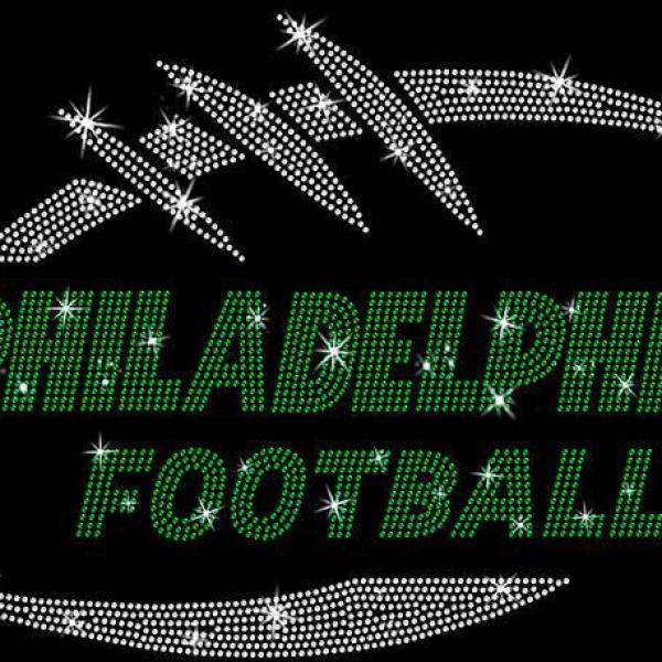 Philadelphia Game Day Rhinestone T-Shirt, Comfy Football Shirt, Game Day Mascot Tee Shirt, Sundays Outfit  for Sports Lovers, Tailgate Top
