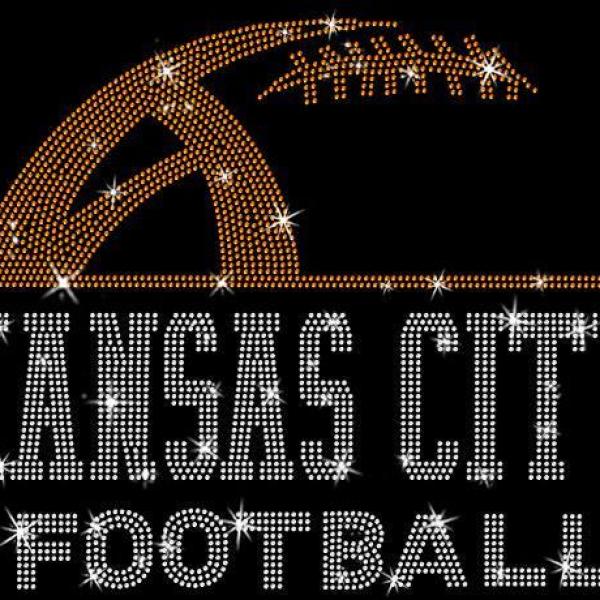 Kansas City Rhinestone Sunday Football T-Shirt, Football Fan Gift Shirt, Game Day Sweater for Football Lovers, Football Mom or Dad Shirt