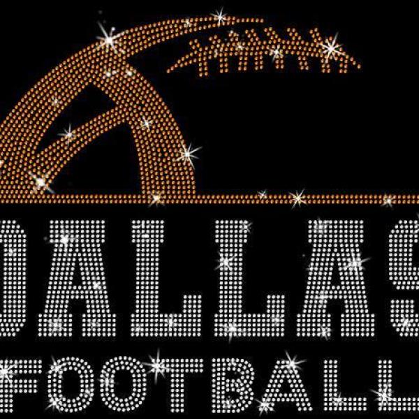 Dallas Rhinestone Sunday Football T-Shirt, Trendy Football Season Sweater, Bright Colors Retro Style Sports Fan Gift, Fans Tailgating Shirt