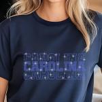 Carolina Rhinestone Football Shirt, Shine Bright and Show Your Team with This Stylish, High-Quality Design, Perfect for Game Days &Tailgates