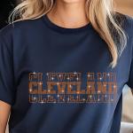 Cleveland Rhinestone Football Shirt, Shine Bright and Show Your Team with This Stylish, Quality Design, Perfect for Game Days & Tailgates