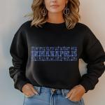 Indianapolis Rhinestone Football Shirt, Shine Bright and Show Your Team with This Stylish, Perfect for Game Days & Tailgates