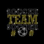Personalized Soccer Team Name Rhinestone Shirt, Custom Soccer Tee, Soccer Mom, Custom Spirit Wear, Soccer Team Gift Shirt