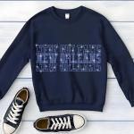 New Orleans Rhinestone Football Shirt, Shine Bright and Show Your Team with This Stylish, Quality Design, Perfect for Game Days & Tailgates