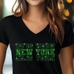 New York Rhinestone Football Shirt, Shine Bright and Show Your Team with This Stylish, HighQ-uality Design, Perfect for Game Days &Tailgates