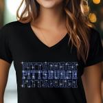 Pittsburgh Rhinestone Football Shirt, Shine Bright and Show Your Team with This Stylish, Quality Design, Perfect for Game Days & Tailgates