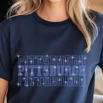 Pittsburgh Rhinestone Football Shirt, Shine Bright and Show Your Team with This Stylish, Quality Design, Perfect for Game Days & Tailgates