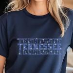 Tennessee Rhinestone Football Shirt, Shine Bright and Show Your Team with This Stylish, High-Quality Design, Perfect for Game Days&Tailgates