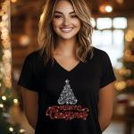 Merry Christmas! Celebrate with Our Fun Xmas T-Shirt, Perfect Gift for Family & Friends, Gift for Noel, Unique Design Santa Hat Shirt