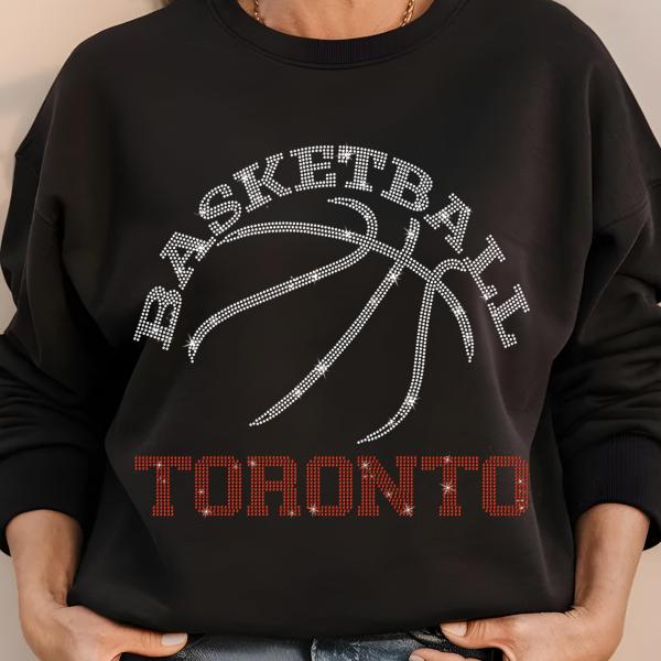 Toronto Basketball Game Day Rhinestone Shirt, Mascot Shirt, Sports Matching Shirt, Best Father's Day Shirt Gift Ever, Basketball Love Gift