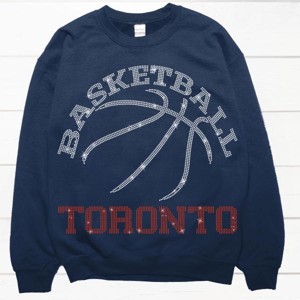 Toronto Basketball Game Day Rhinestone Shirt, Mascot Shirt, Sports Matching Shirt, Best Father's Day Shirt Gift Ever, Basketball Love Gift