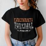 Cincinnati Rhinestone Football, Game Day, Football Fan Shirt, Bling Team Trendy Shirt, Glitter Sunday Fashion, Game Day Chic Shirt
