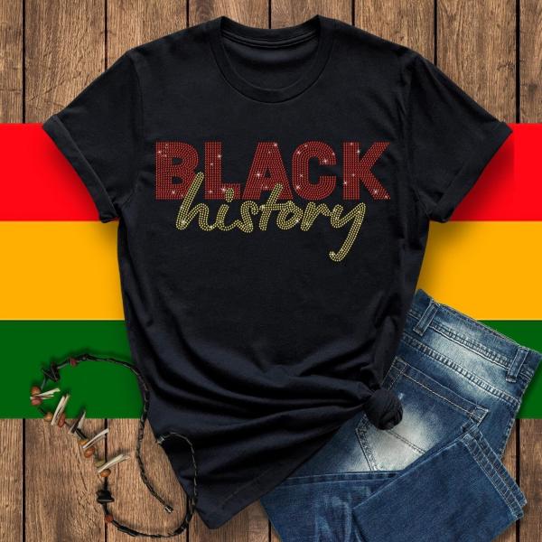 Aesthetic Black History Rhinestone T-Shirt, Black Lives Matter Sweatshirt, Human Rights T-Shirt, Equality Rights Tee, Social Justice Shirt