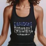 Las Vegas Football Rhinestone Shirt – Sparkling Fan Apparel! Stylish T-shirt, Sweatshirt, Hoodie, V-Neck, Perfect for Game Day & Team Pride