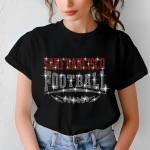 San Francisco Rhinestone Football, Game Day, Football Fan Shirt, Bling Team Trendy Shirt, Glitter Sunday Fashion, Game Day Chic Shirt