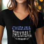 Carolina Football Rhinestone Shirt – Sparkling Fan Apparel! Stylish T-shirt, Sweatshirt, Hoodie, V-Neck, Perfect for Game Day & Team Pride